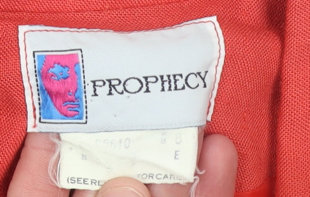 Womens UK Size 10 Prophecy Regular Red Blazer