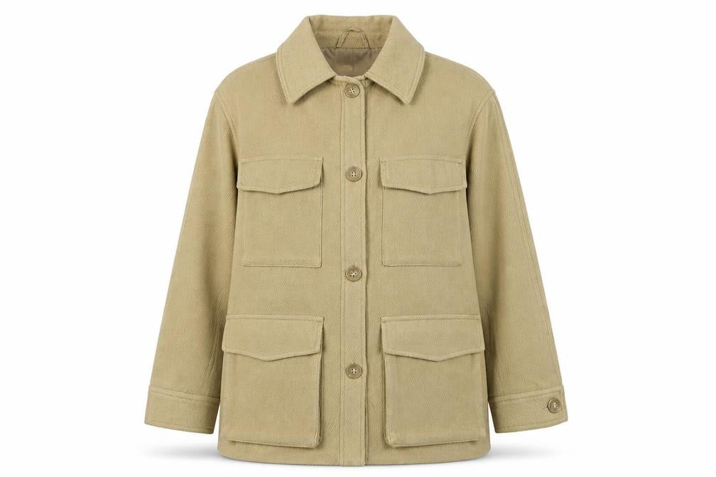 Womens UK Size 12 H&M Beige Basic Jacket