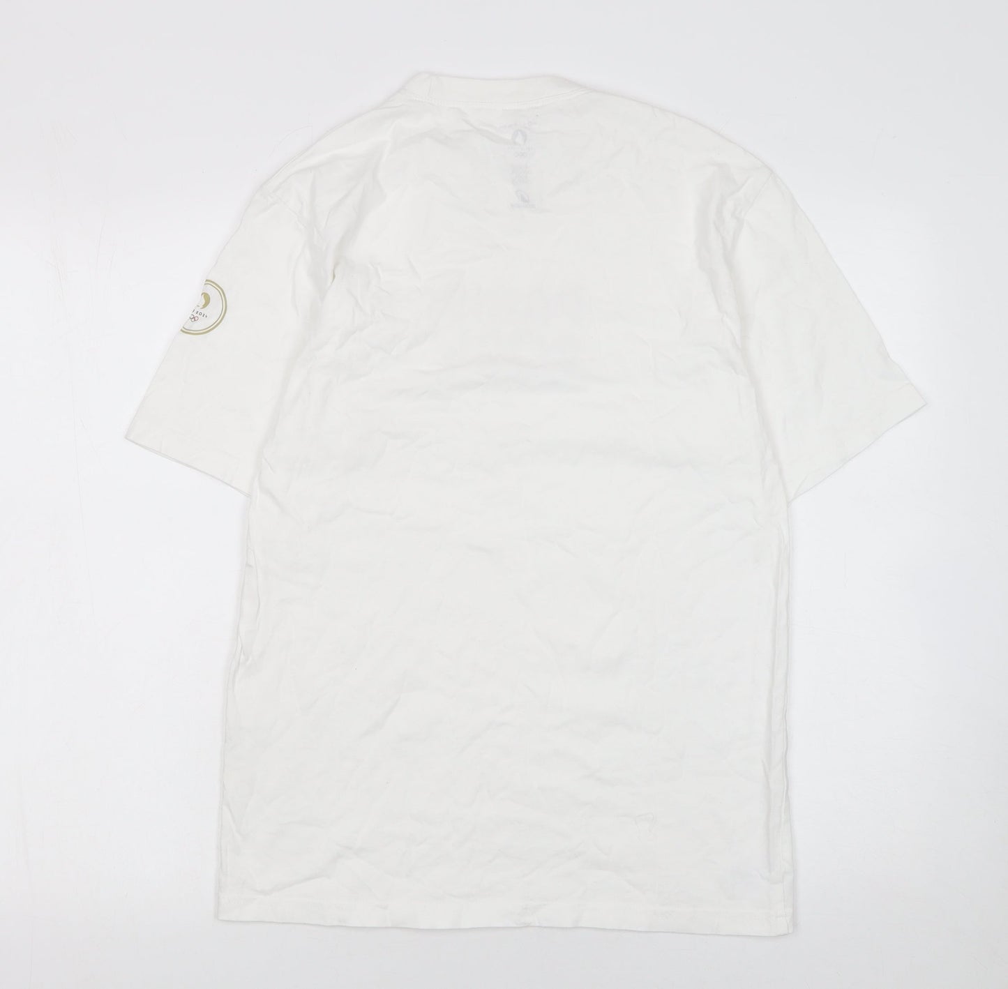 Mens UK Size S DECATHLON White  T-Shirt