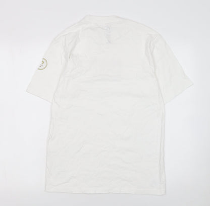 Mens UK Size S DECATHLON White  T-Shirt