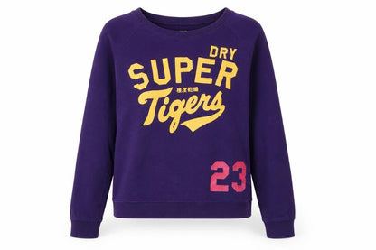 Womens UK Size S Superdry Purple Pullover Sweatshirt