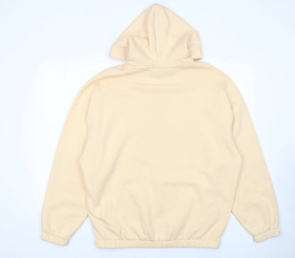 Womens UK Size L ASOS Design Beige Pullover Hoodie