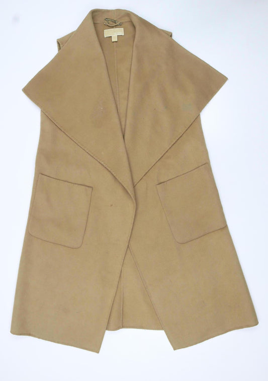 Womens UK Size L Michael Kors Beige Basic Jacket