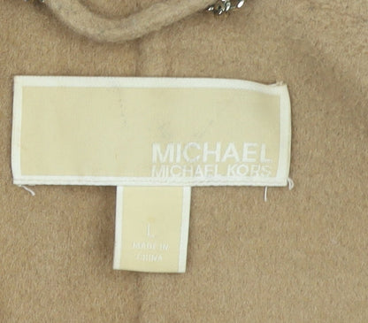 Womens UK Size L Michael Kors Beige Basic Jacket
