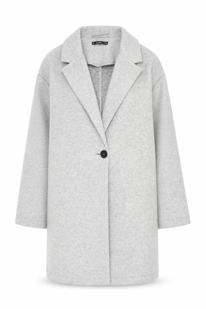 Dunnes Women’s Grey Mid-Length Classic Overcoat Size M