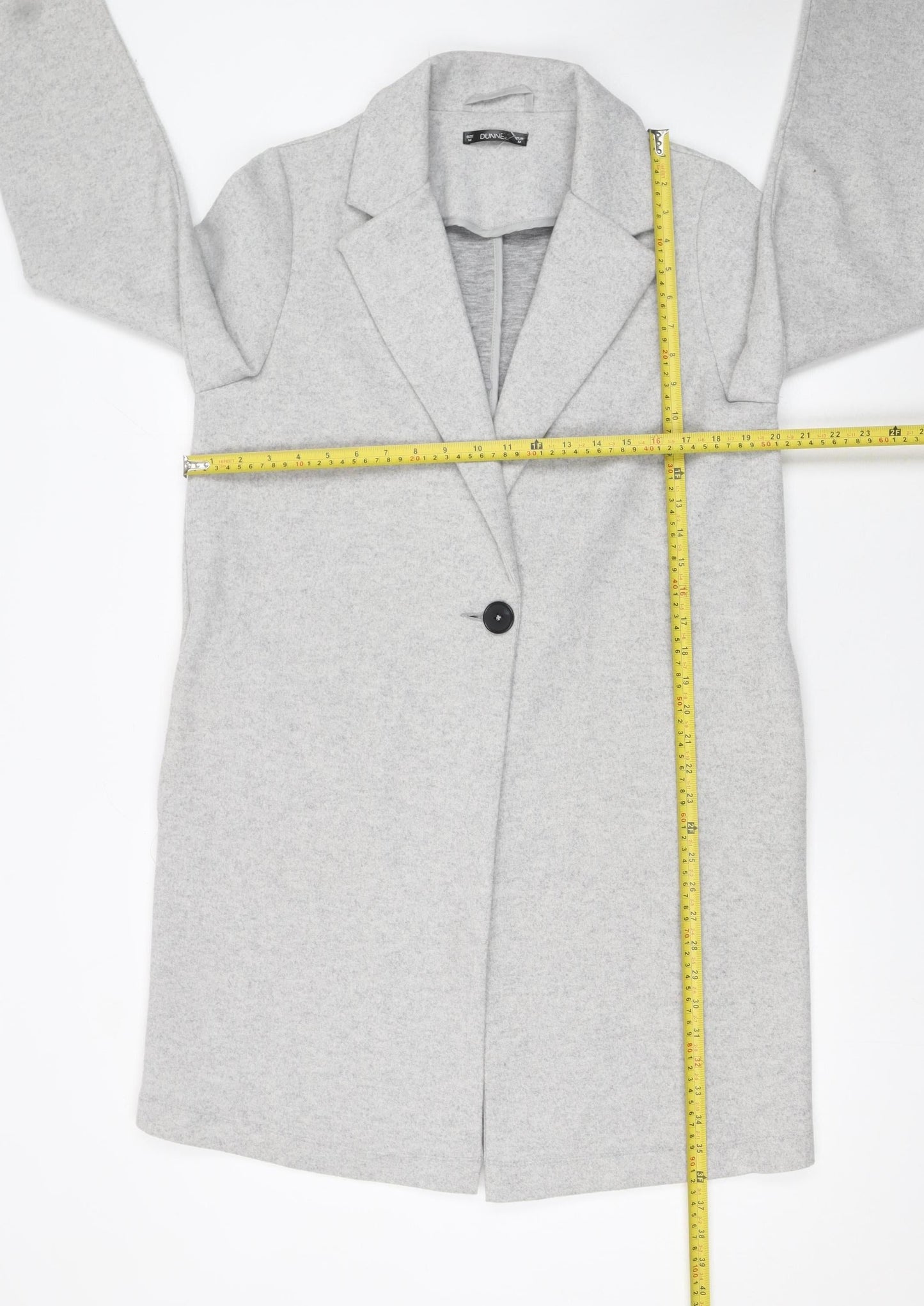 Womens UK Size M Dunnes Stores Grey Overcoat