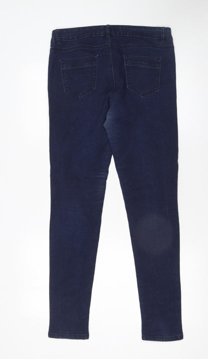 Womens UK Size 12 24|7 Authentic Denim Slim Fit Skinny Blue Jeans