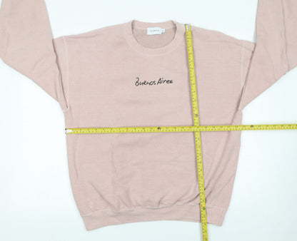 Mens UK Size S Topman Pink Pullover Sweatshirt