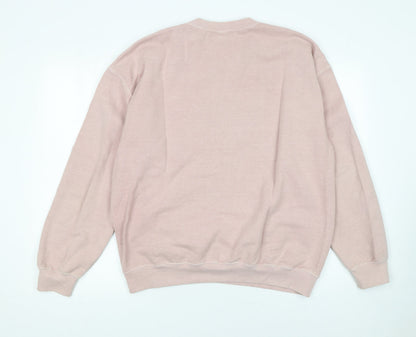 Mens UK Size S Topman Pink Pullover Sweatshirt