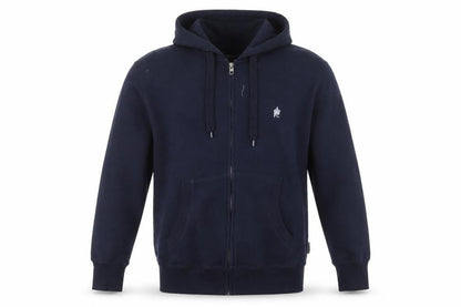 Mens UK Size L French Connection Blue Full Zip Hoodie