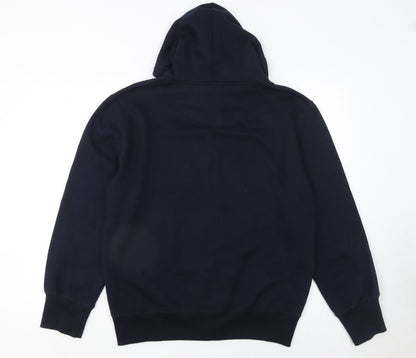Mens UK Size L French Connection Blue Full Zip Hoodie