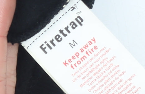 Mens UK Size M Firetrap Black Pullover Sweatshirt