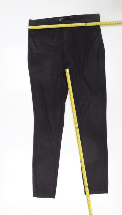 Womens UK Size 12 S Dunnes Stores Slim Fit Casual Workwear Black Trousers