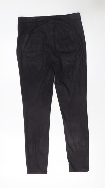 Womens UK Size 12 S Dunnes Stores Slim Fit Casual Workwear Black Trousers