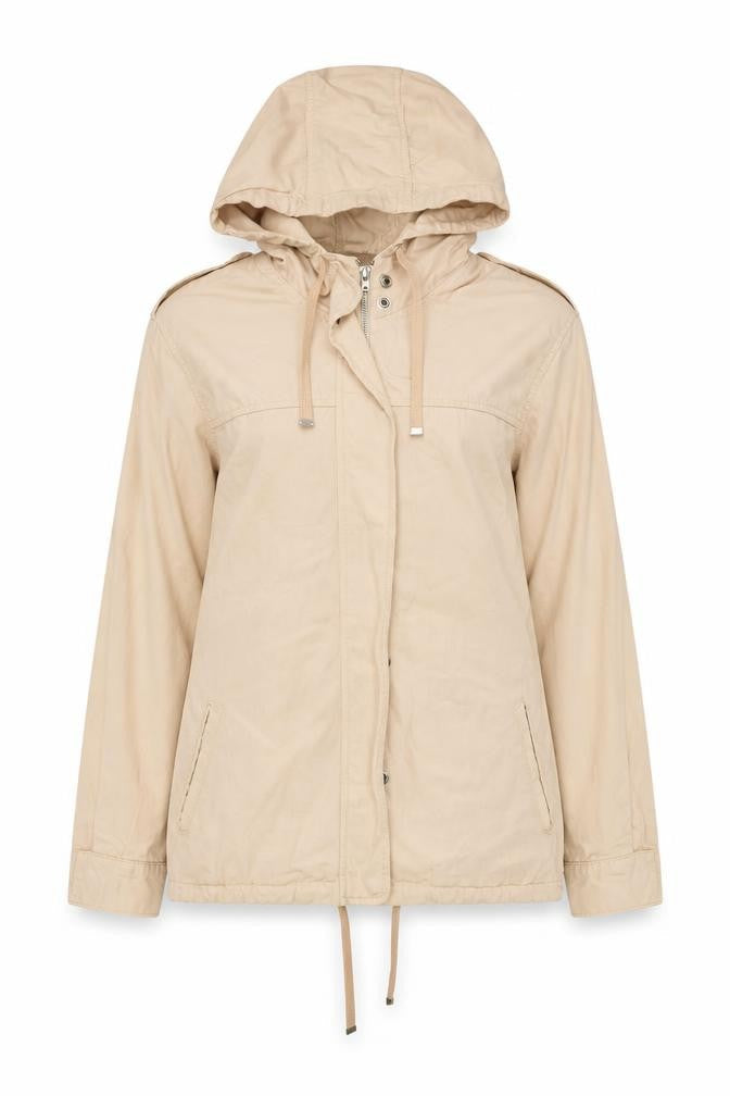 Womens UK Size 6 Topshop Beige Anorak Coat