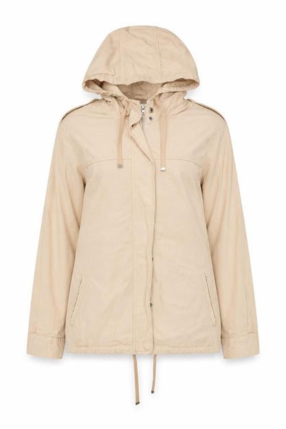 Womens UK Size 6 Topshop Beige Anorak Coat