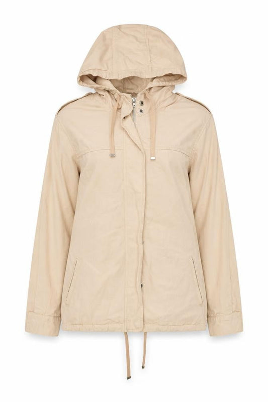 Womens UK Size 6 Topshop Beige Anorak Coat
