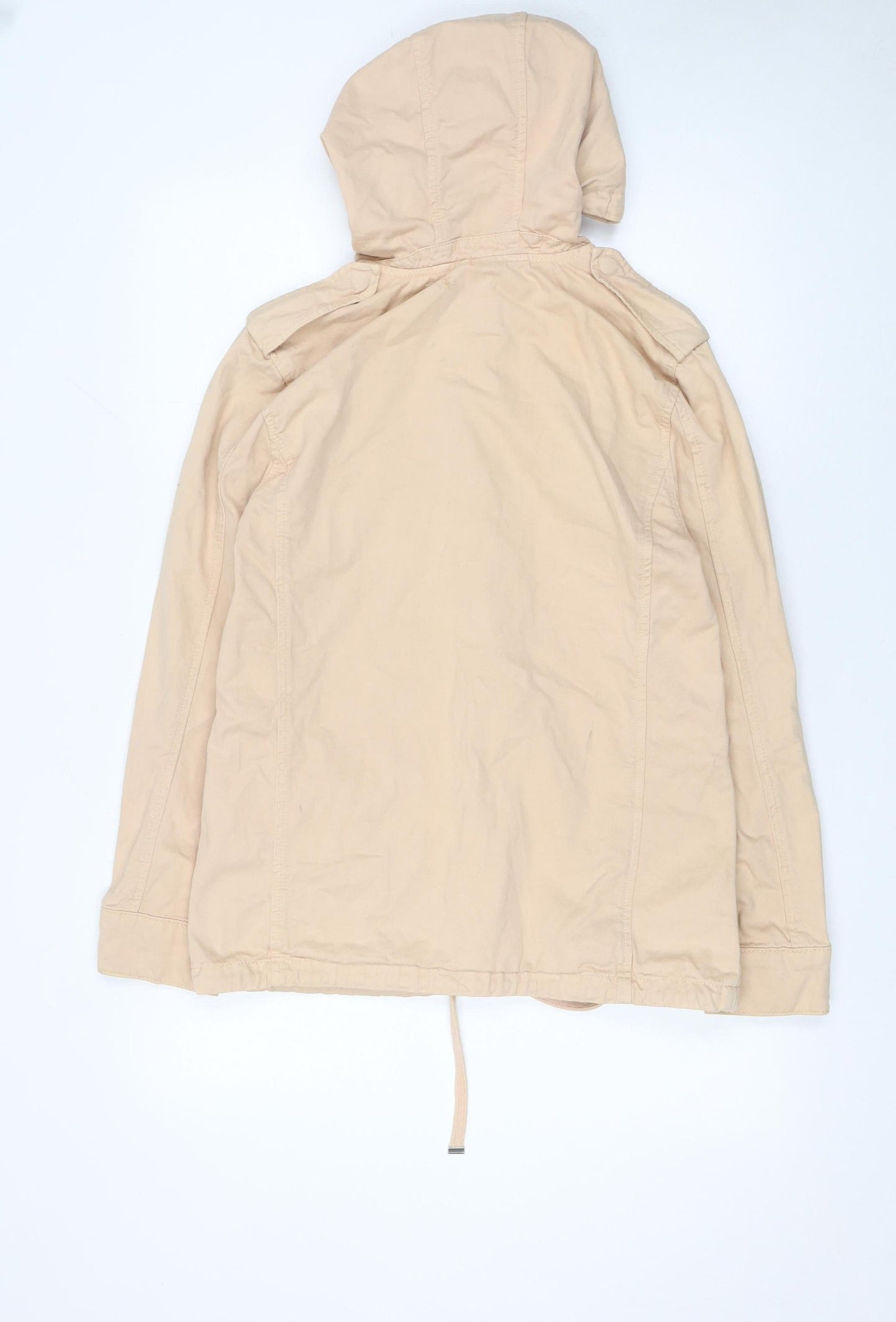 Womens UK Size 6 Topshop Beige Anorak Coat