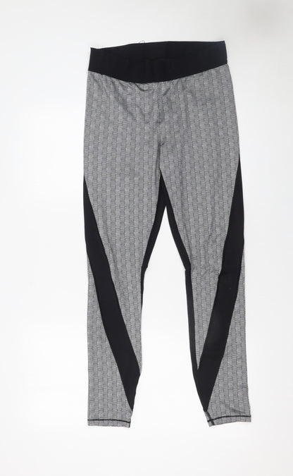 Womens UK Size L IVY PARK Slim Fit Leggings Black Leggings