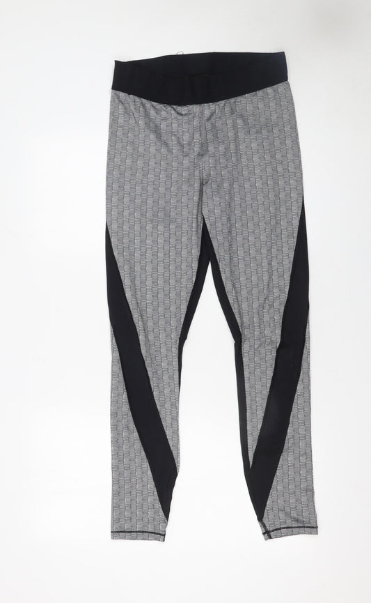 Womens UK Size L IVY PARK Slim Fit Leggings Black Leggings