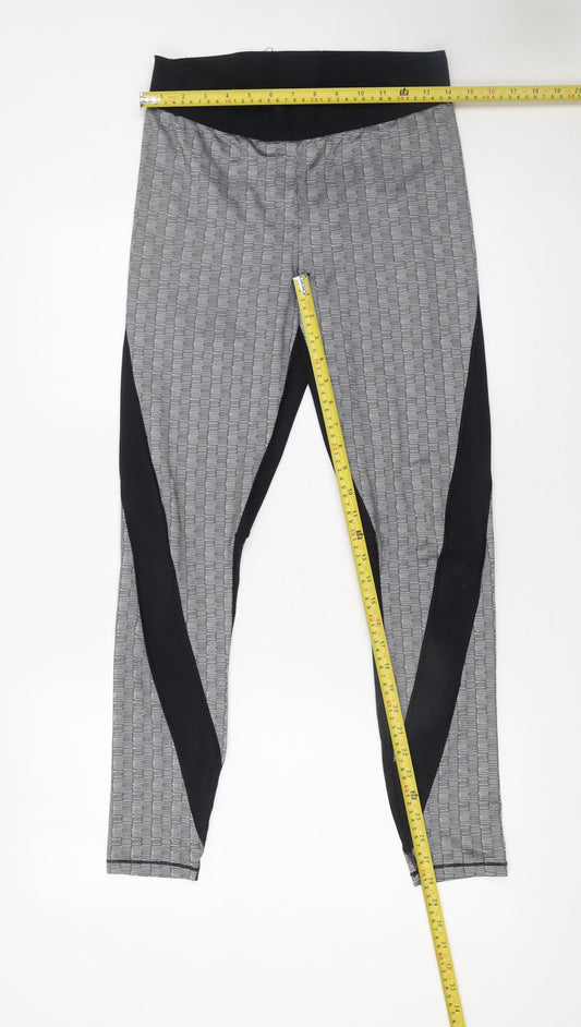 Womens UK Size L IVY PARK Slim Fit Leggings Black Leggings