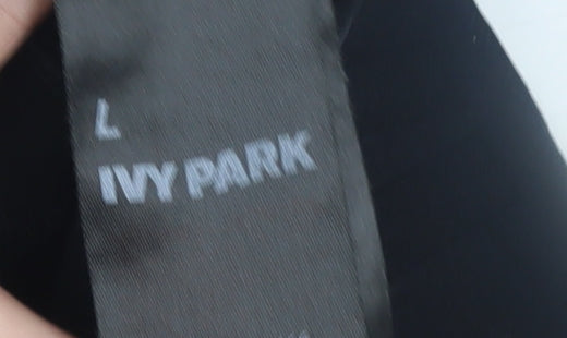 Womens UK Size L IVY PARK Slim Fit Leggings Black Leggings