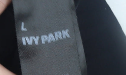 Womens UK Size L IVY PARK Slim Fit Leggings Black Leggings