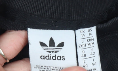 Womens UK Size 14 adidas Black Pullover Sweatshirt