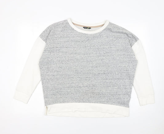 Womens UK Size 10 F&F Grey Pullover Sweatshirt