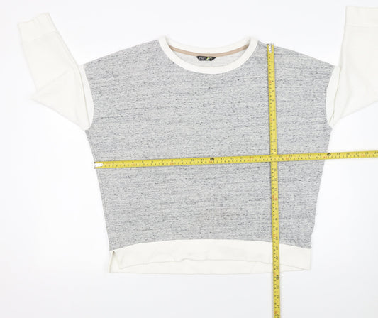 Womens UK Size 10 F&F Grey Pullover Sweatshirt