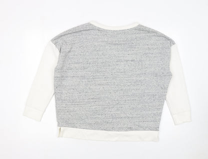 Womens UK Size 10 F&F Grey Pullover Sweatshirt