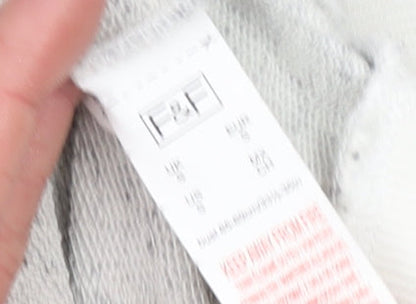 Womens UK Size 10 F&F Grey Pullover Sweatshirt