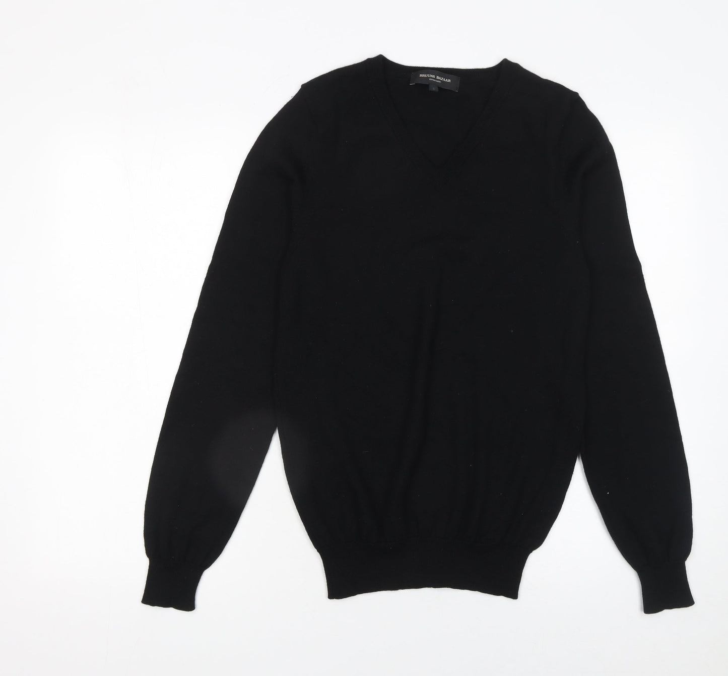 Mens UK Size S Bruuns Bazaar Black Pullover Jumper