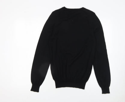 Mens UK Size S Bruuns Bazaar Black Pullover Jumper