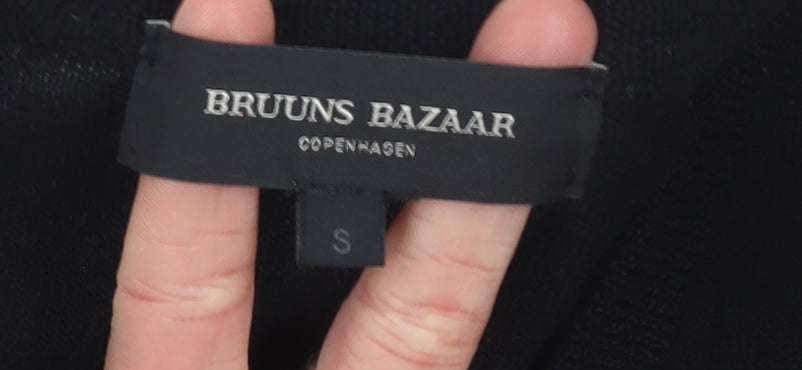 Mens UK Size S Bruuns Bazaar Black Pullover Jumper