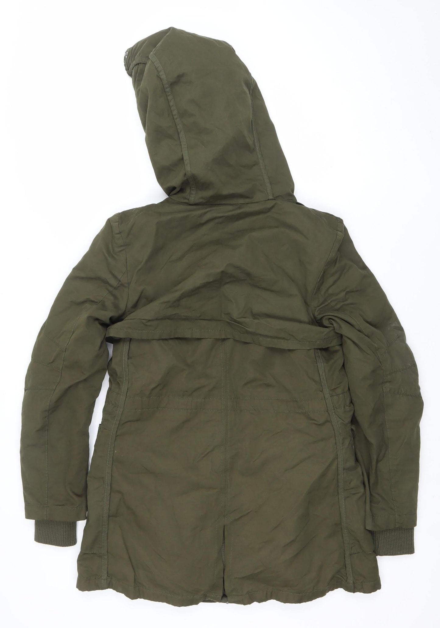 Womens UK Size 6 Ever New Green Parka Coat