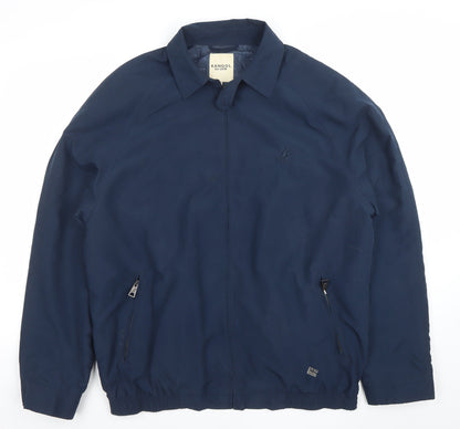 Mens UK Size L Kangol Blue Bomber Jacket