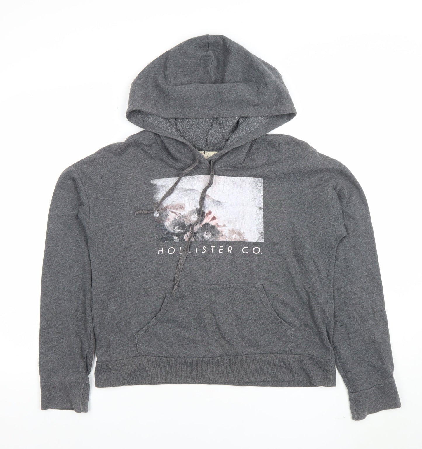 Womens UK Size S Hollister Grey Pullover Hoodie