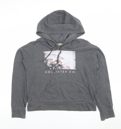 Womens UK Size S Hollister Grey Pullover Hoodie