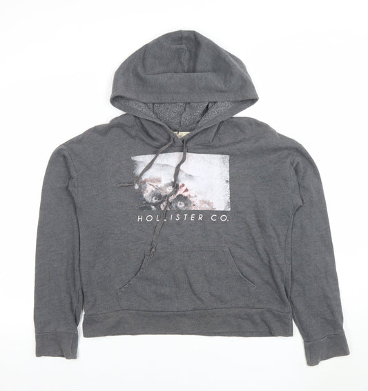 Womens UK Size S Hollister Grey Pullover Hoodie