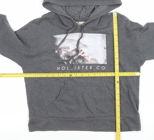 Womens UK Size S Hollister Grey Pullover Hoodie