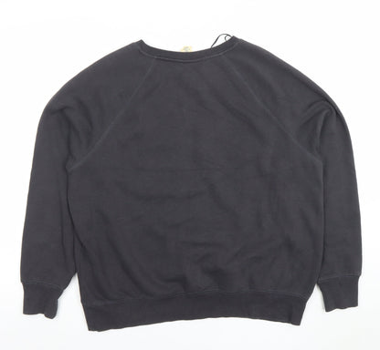 Womens UK Size 12 H&M Black Pullover Sweatshirt