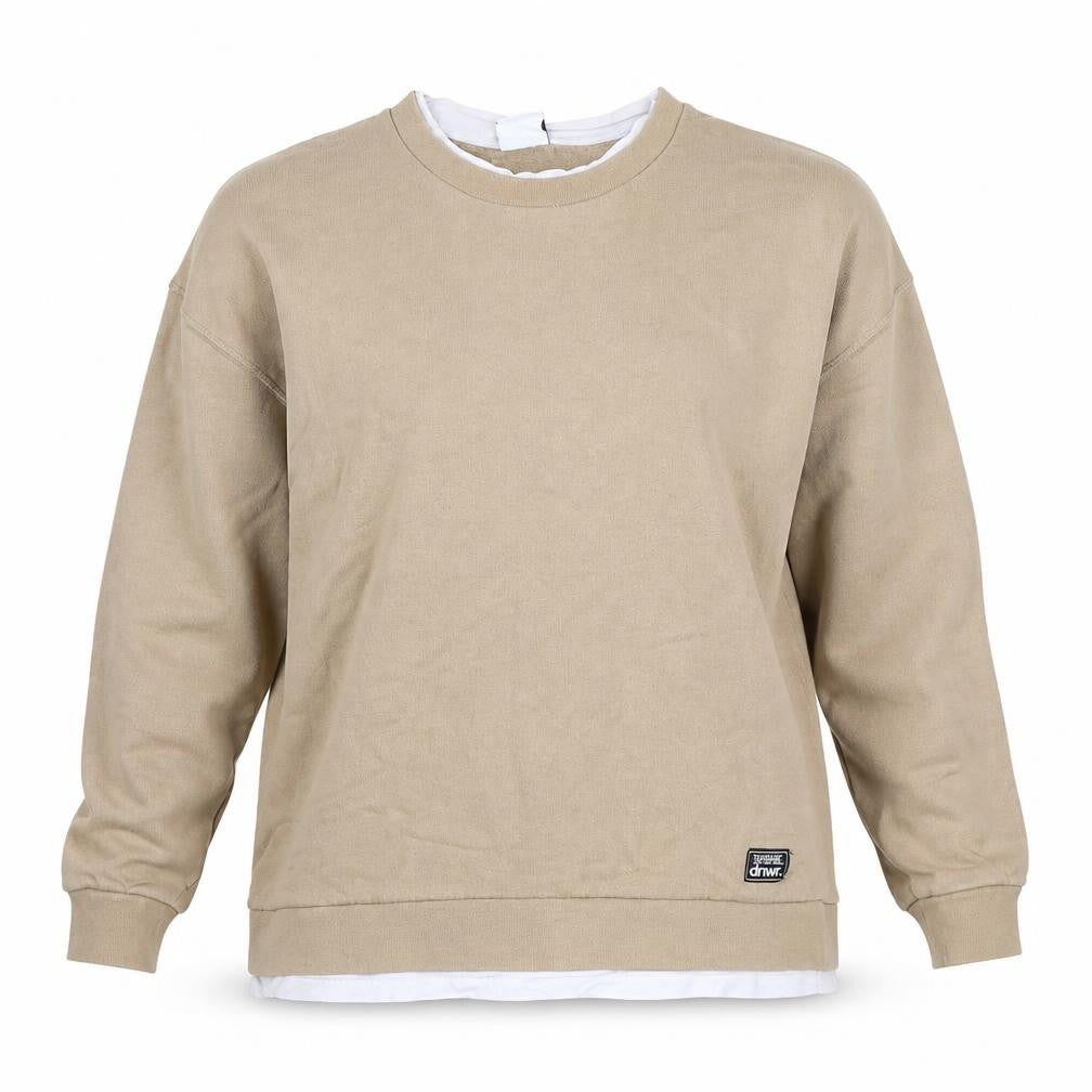 Womens UK Size M Zara Beige Pullover Sweatshirt