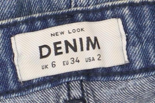 Womens UK Size 6 New Look Straight & Pencil Denim Skirt