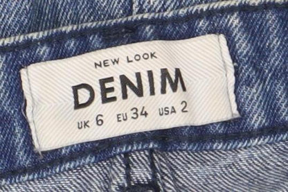 Womens UK Size 6 New Look Straight & Pencil Denim Skirt