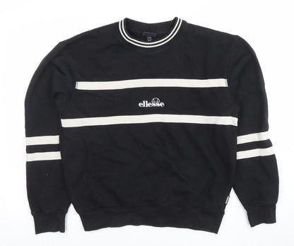 Womens UK Size 10 ellesse Black Pullover Sweatshirt