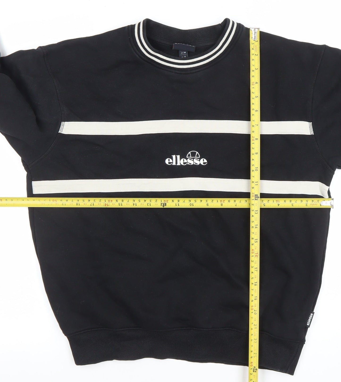 Womens UK Size 10 ellesse Black Pullover Sweatshirt