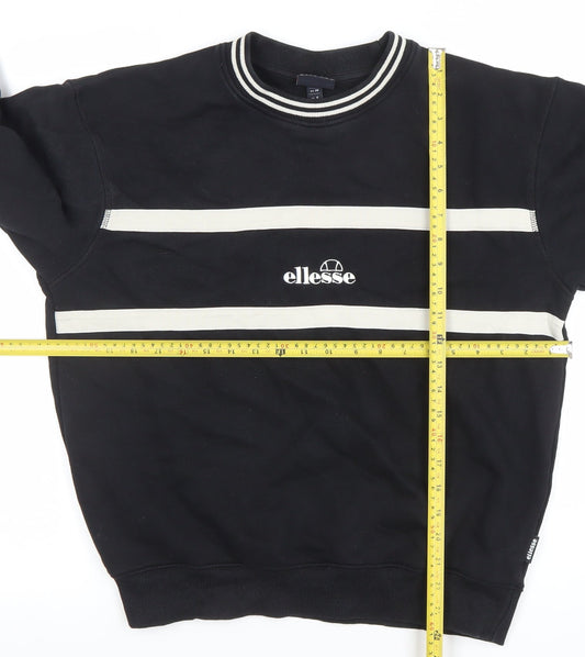 Womens UK Size 10 ellesse Black Pullover Sweatshirt
