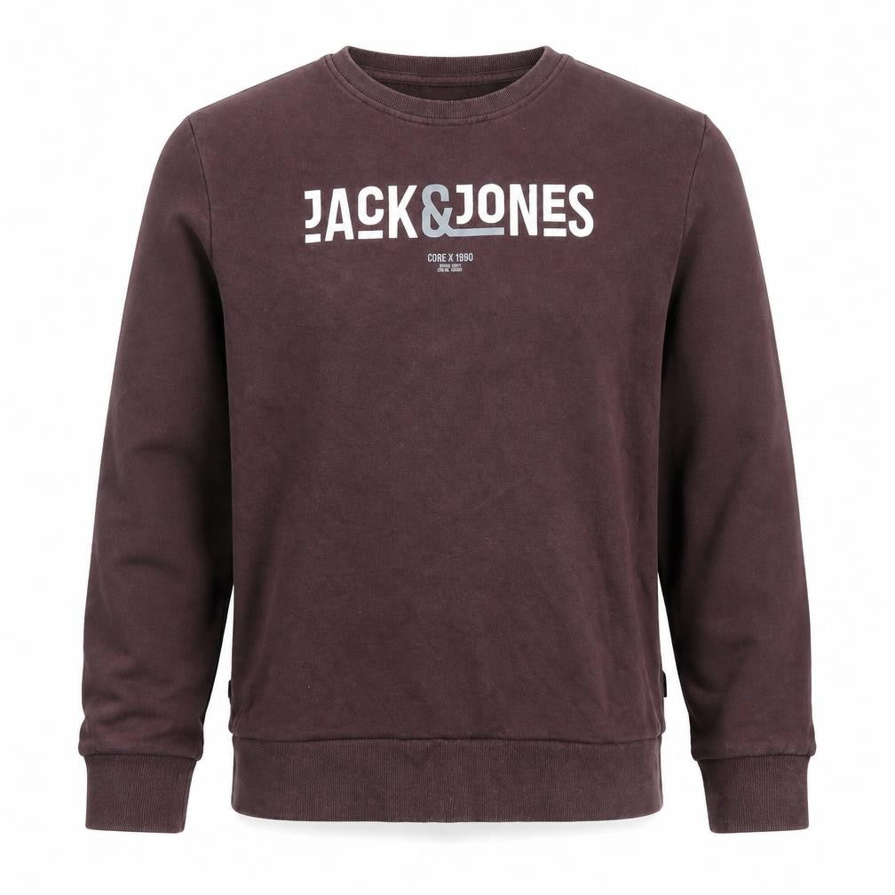 Mens UK Size L JACK & JONES Brown Pullover Sweatshirt