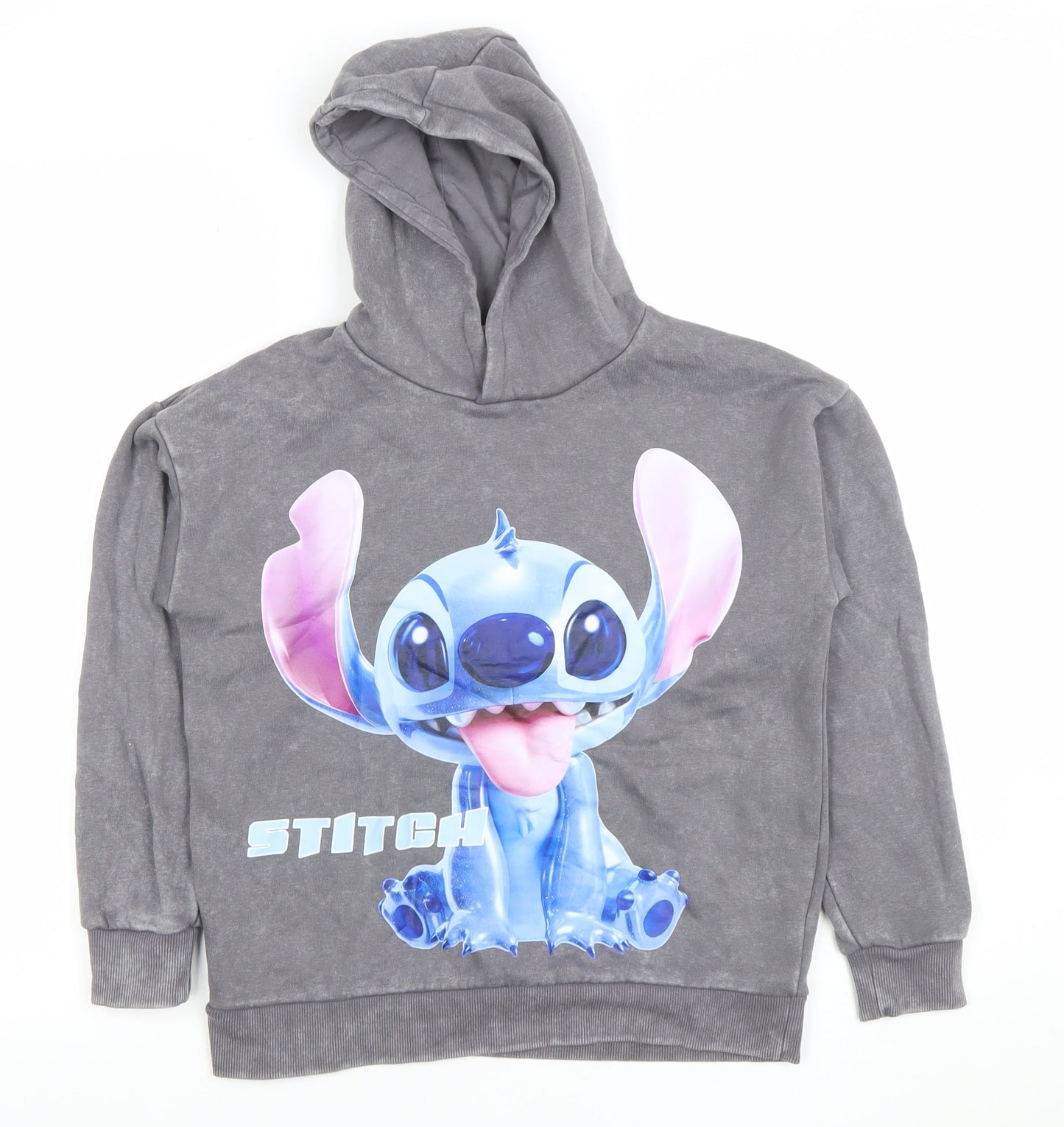 Girls UK Size 10-11 Years Disney Grey Pullover Hoodie